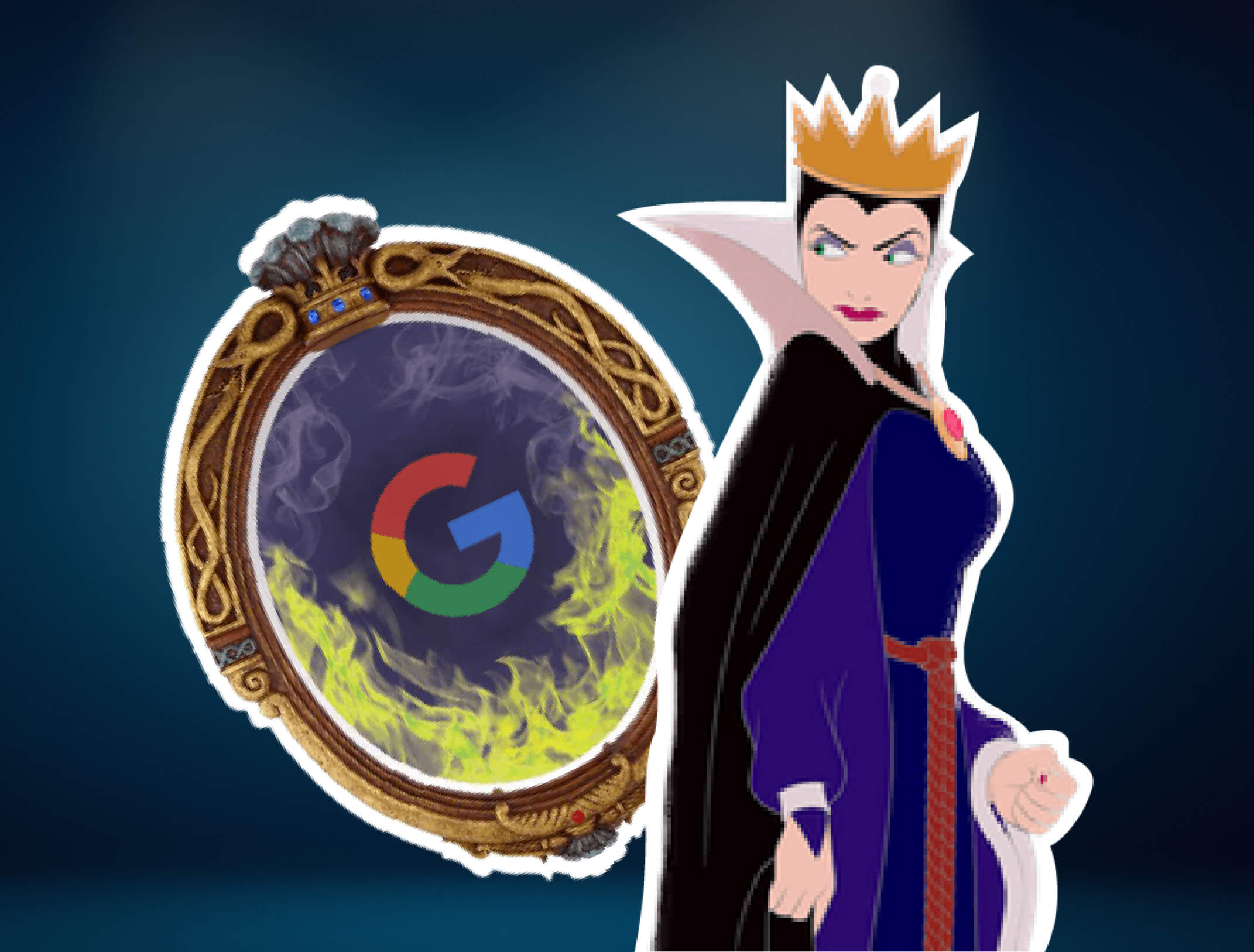 What if Snow White's Evil Queen Had Google Instead of a Mirror